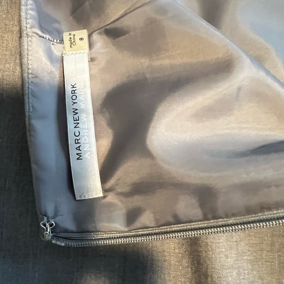 Marc New York Gray Pencil Skirt Knee-length Asymmetrical for Work - Picture 3 of 4